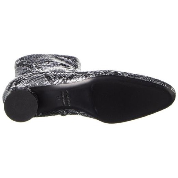 Balenciaga Oval Leather Python Booties - Picture 3 of 9